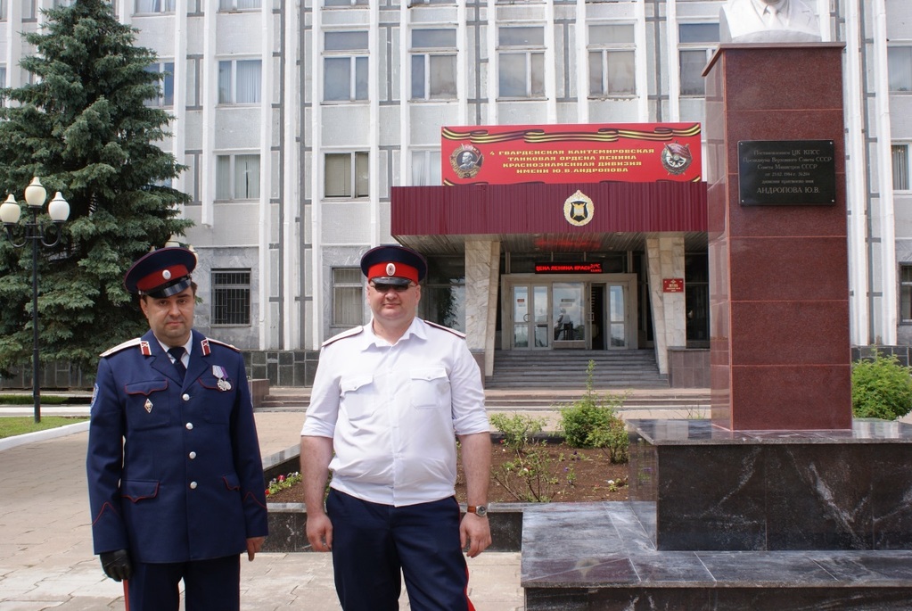 Посещение казаками Солнечногорского района 4 гвардейской Кантемировской танковой дивизии