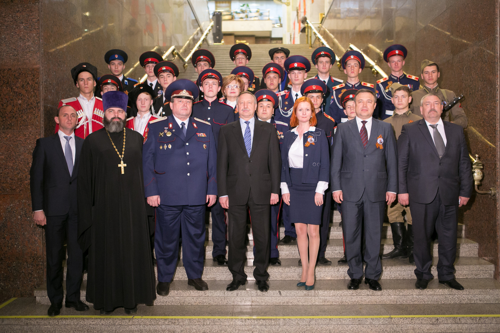 Победителей конкурса на звание «Лучший казачий кадетский корпус» поздравили Александр Беглов и Наталья Третьяк