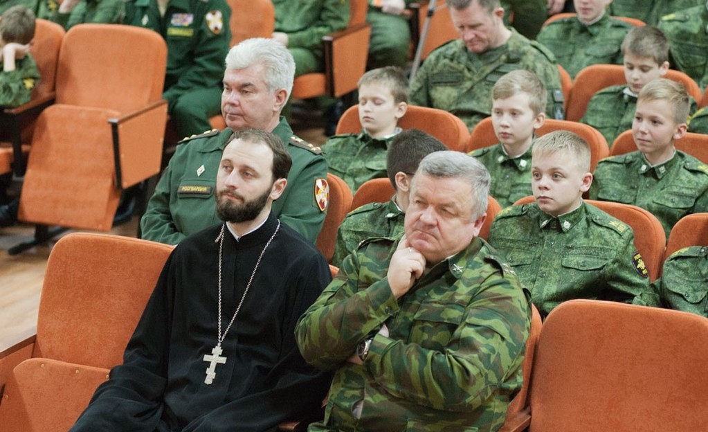Рождественский концерт хора Князь-Владимирского храма в Московском президентском кадетском училище имени М.А. Шолохова