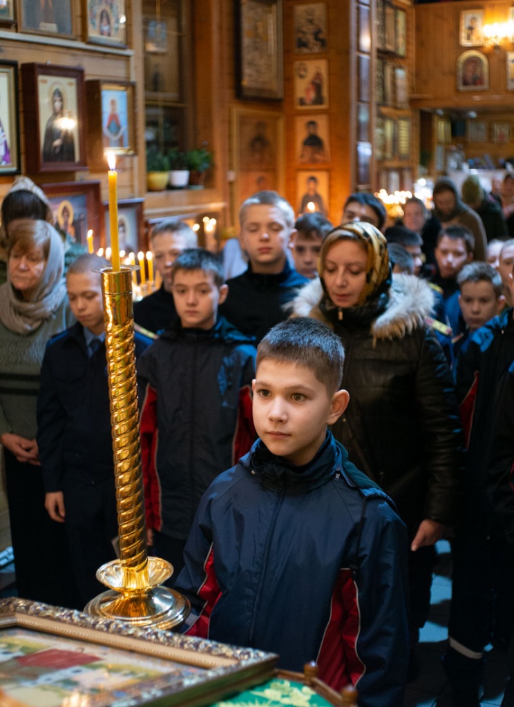 Кадетская Литургия 5-х классов МПКУ им. М.А. Шолохова