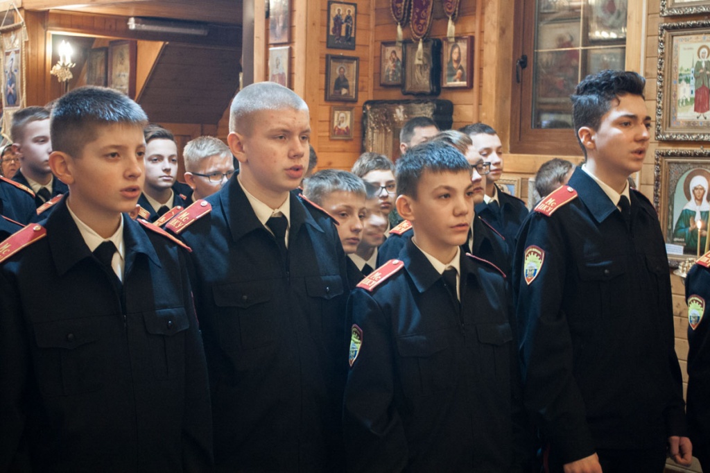 Кадетская Литургия 7-х классов Московского президентского кадетского училища им. М.А. Шолохова