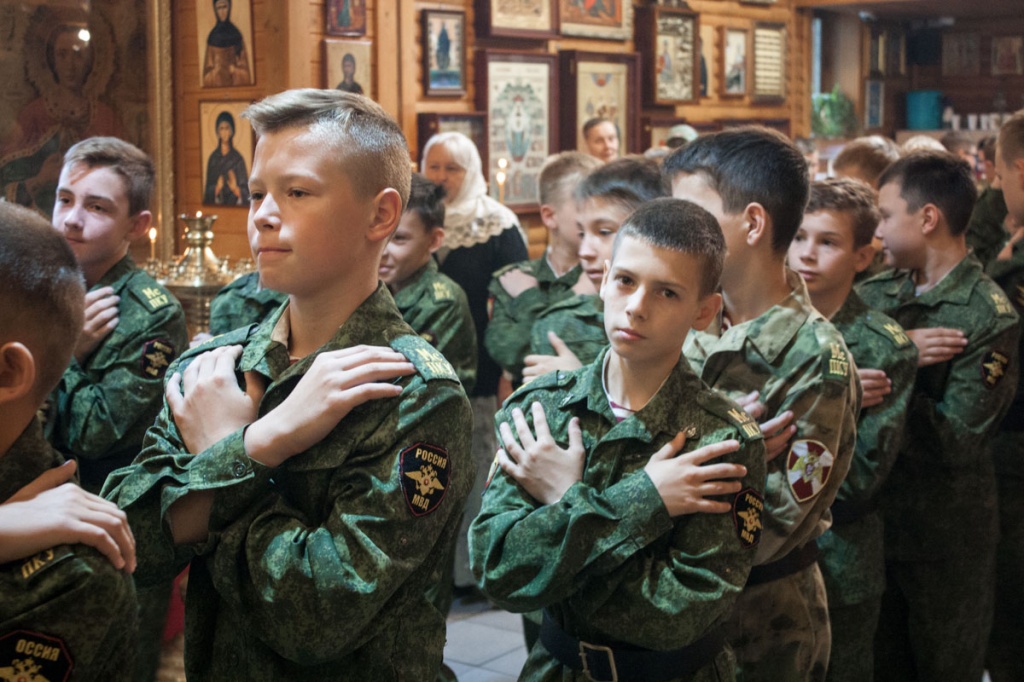 Кадетская Литургия 6-х классов Московского президентского кадетского училища им. М.А. Шолохова