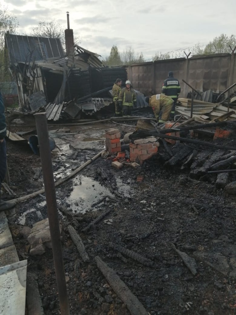 Казаки из Домодедово отличились на пожаре