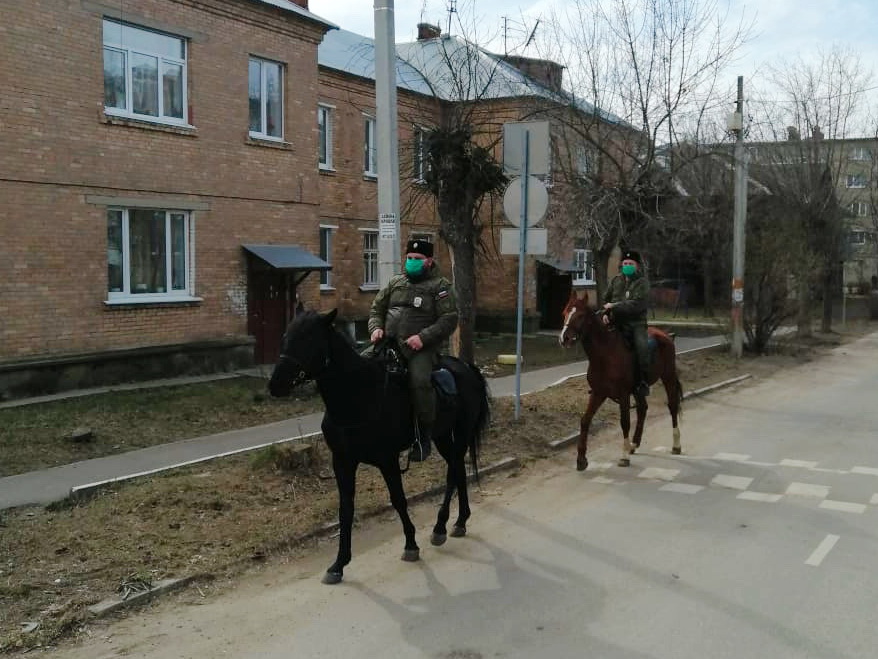 Казаки Центрального казачьего войска пришли на помощь людям